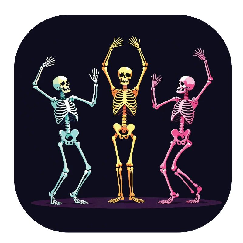 Halloween Skelett Tänzer Tanzen