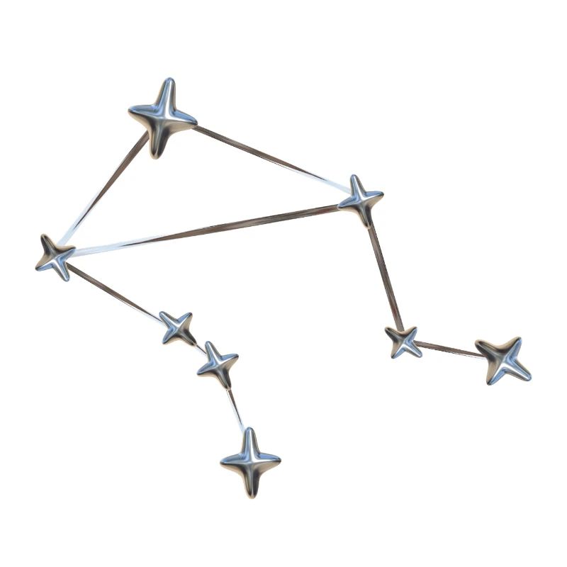 Libra Sternbild – Metallic Zodiac