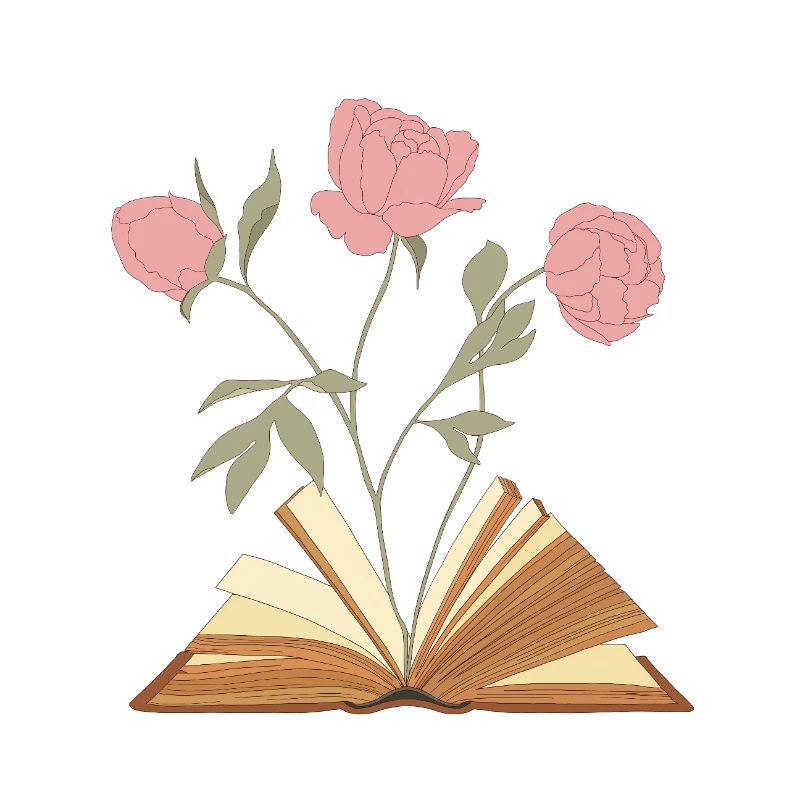 Blumenbuch Illustration Design