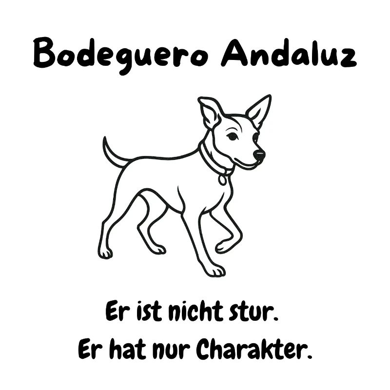 Modernes, minimalistisches Bodeguero-Motiv