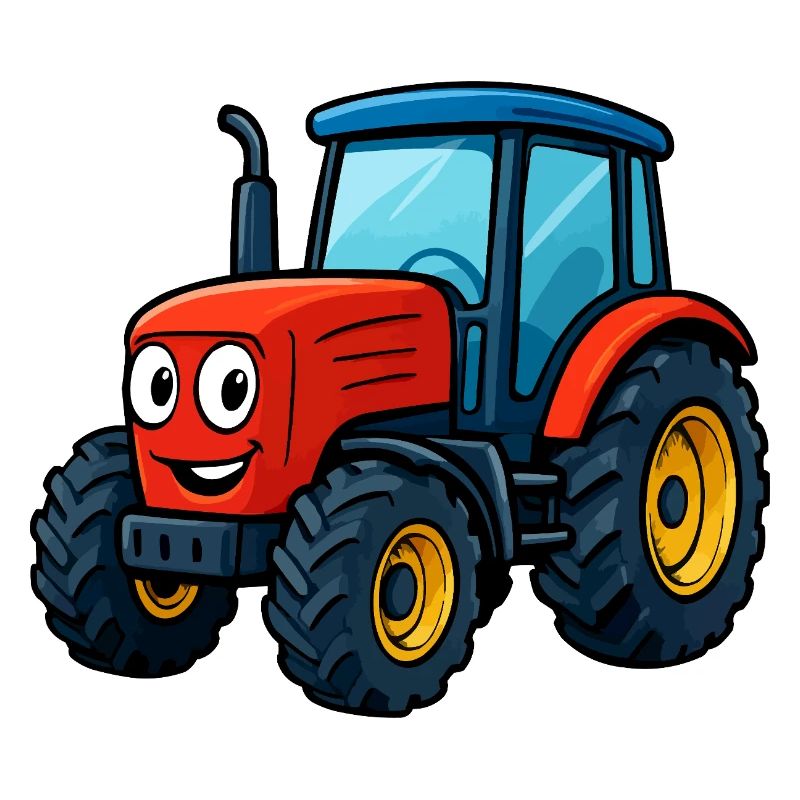 Lustiger Bauernhof Traktor Druck