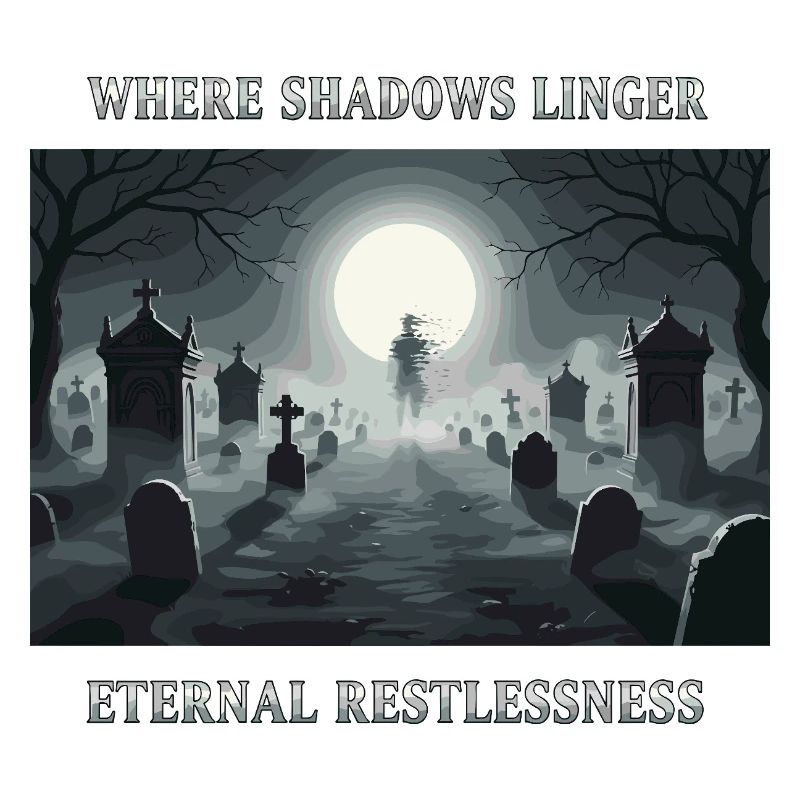 Ewige Schatten im Friedhof