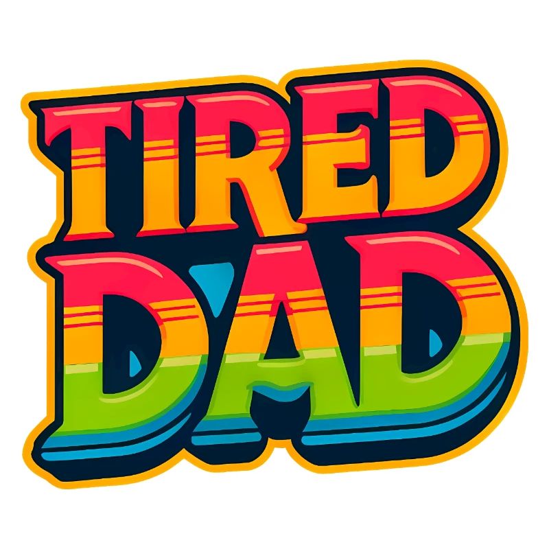 Müder Papa Regenbogen Emblem, Väter
