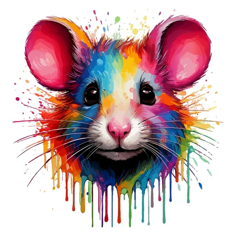 Regenbogenmaus Kopf