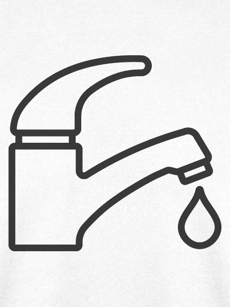 Wasserhahn Hahn Symbol Logo Klempner