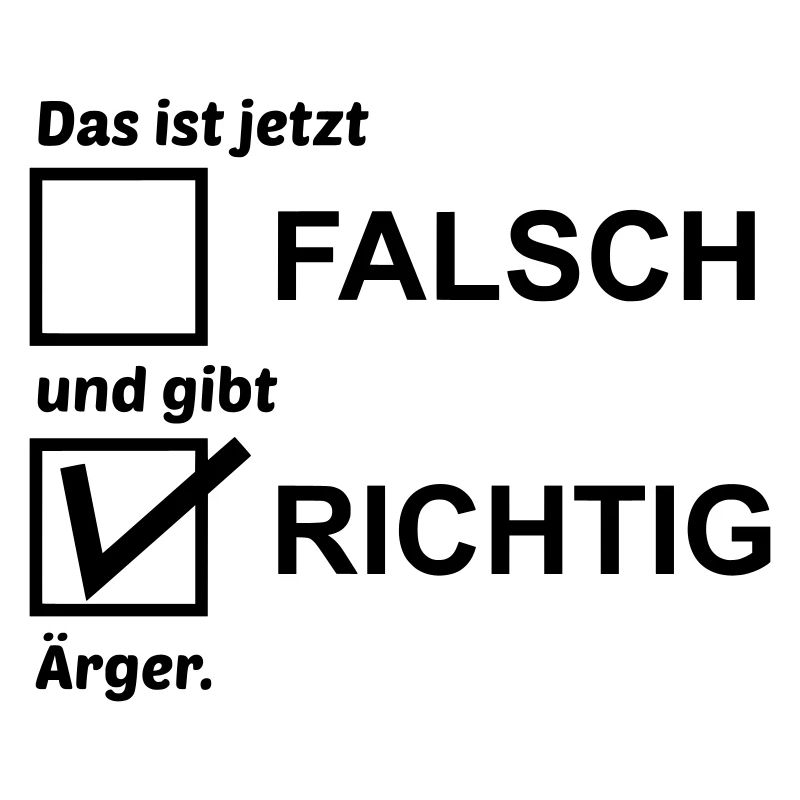 Richtig Aerger