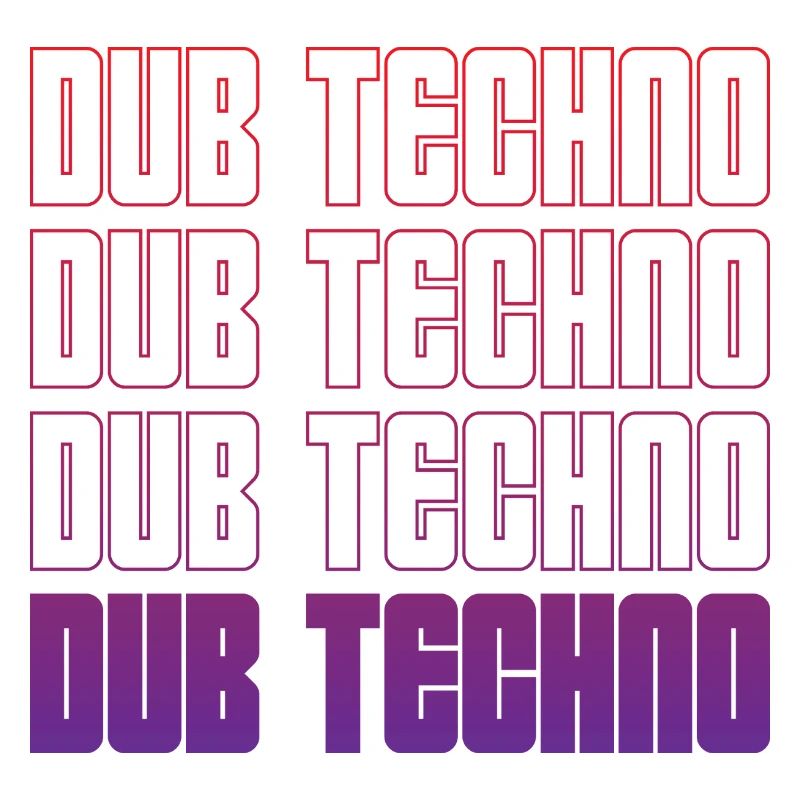Dub Techno Neon Gradient Grid