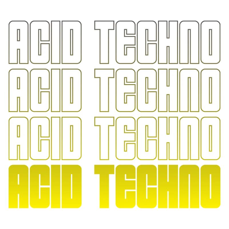 Acid Techno Répétition Dégradé