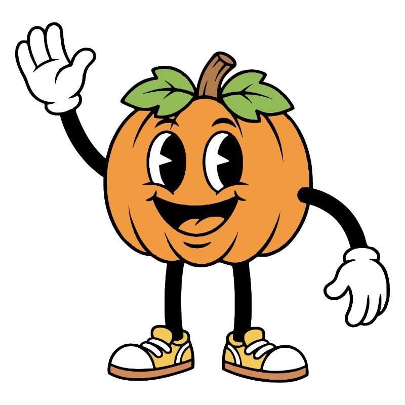 Dessin animé de citrouille d’Halloween