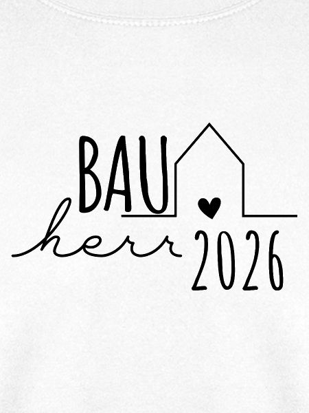 Bauherr 2026 Hausbau Geschenk Mann