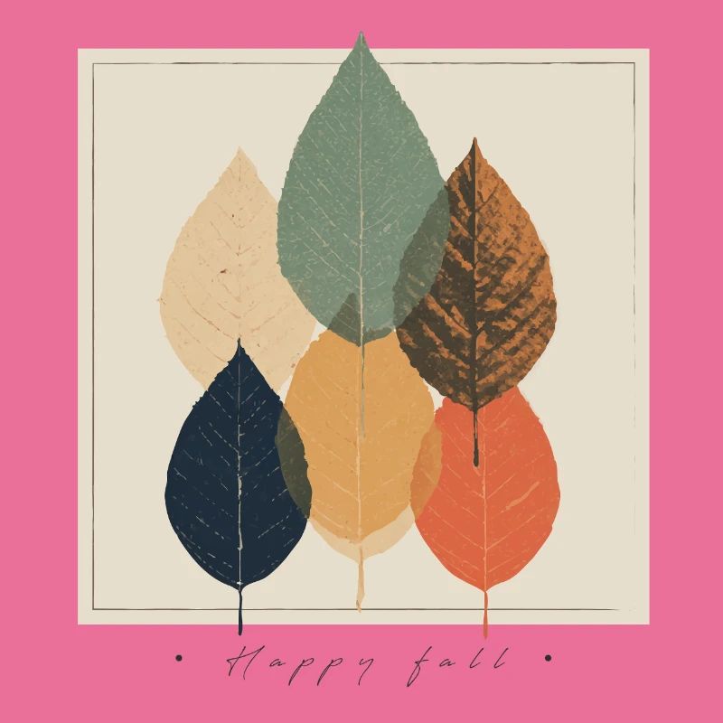 Herbstblatt-Mosaik: Retro-Palette
