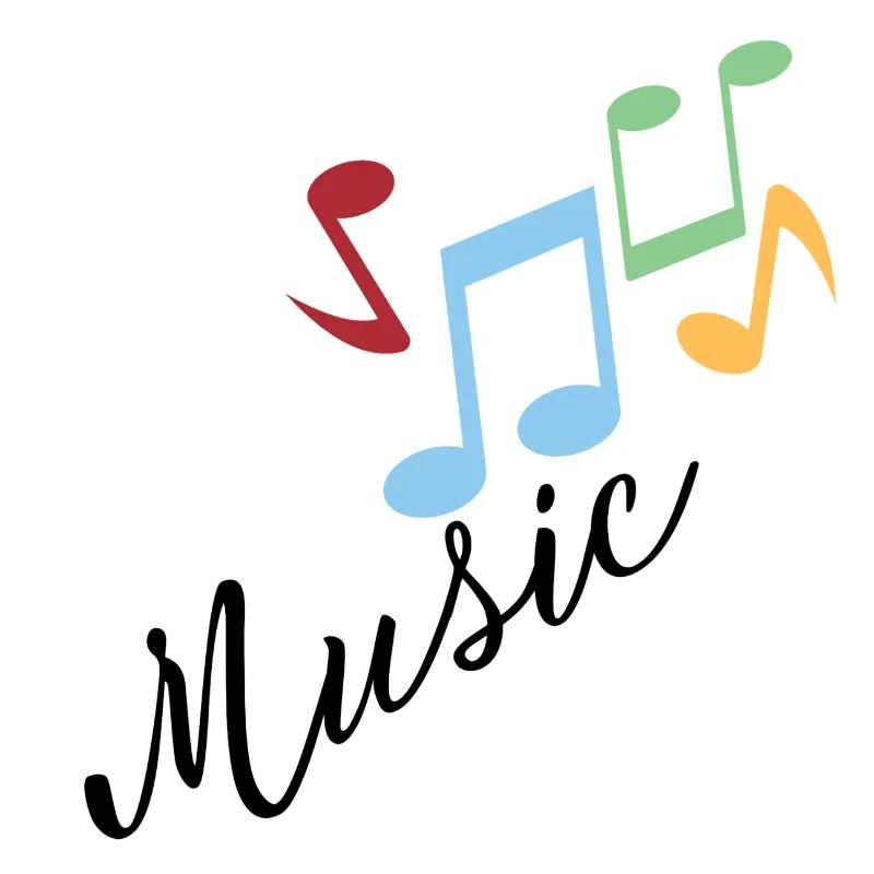 Bunte Musiknoten