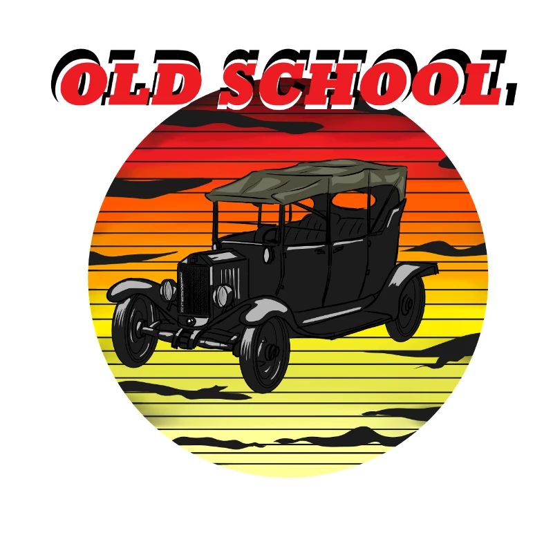 Old School Sunset Car