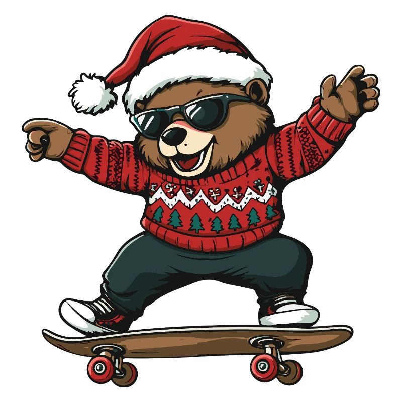 Bär Weihnachten Lustig