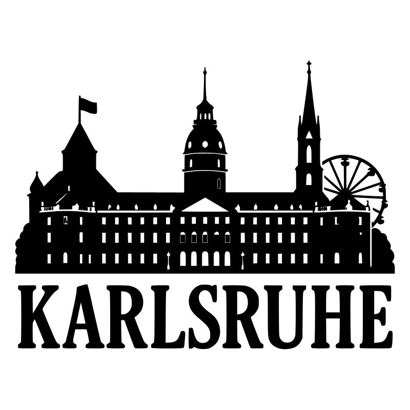 Karlsruhe Wahrzeichen Silhouette