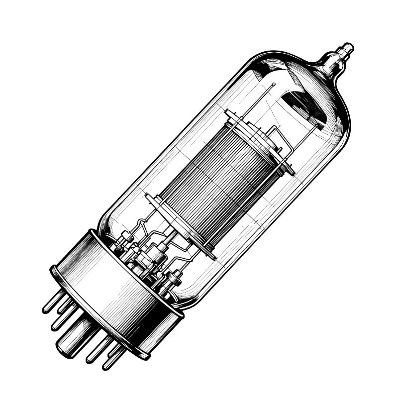 Röhre EL34-durchsichtig