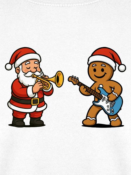 Weihnachtsmusik-Duett Santa Musiker