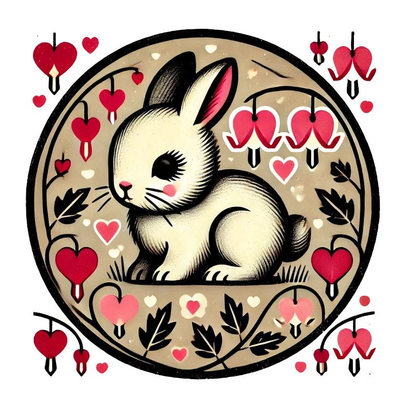 Liebe Hase Kreis Kunst
