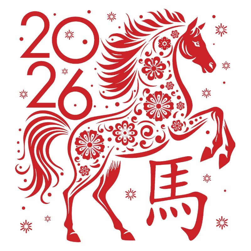 Chinesisches Neujahr des Pferdes 2026