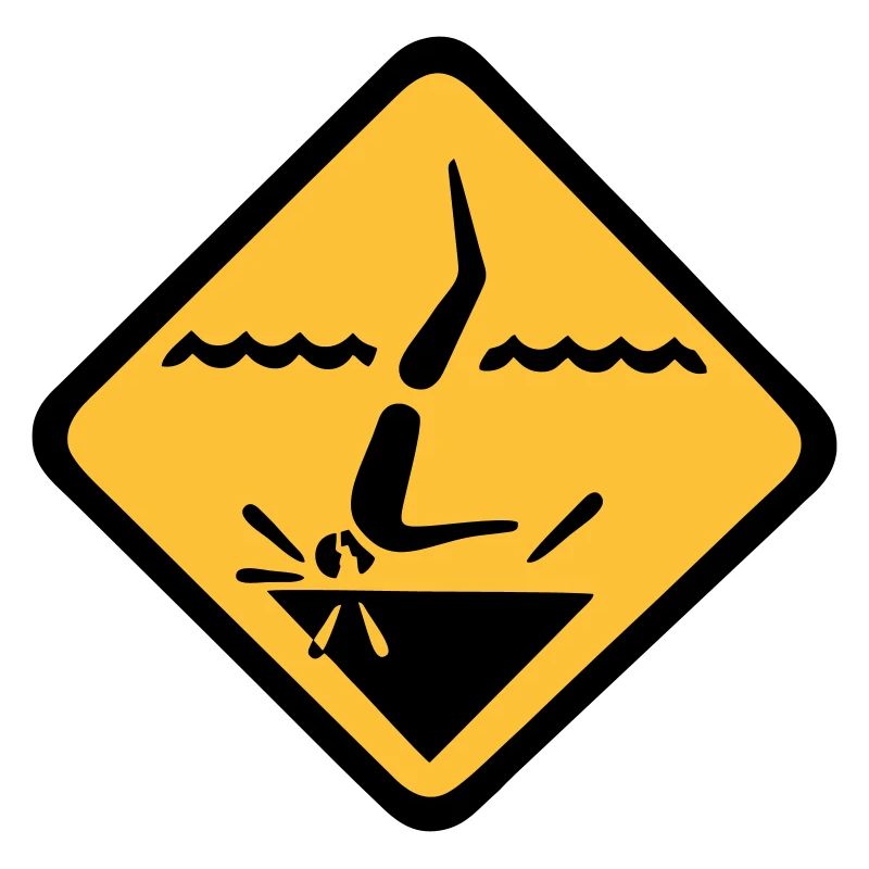 Tauchen Schild Grafik