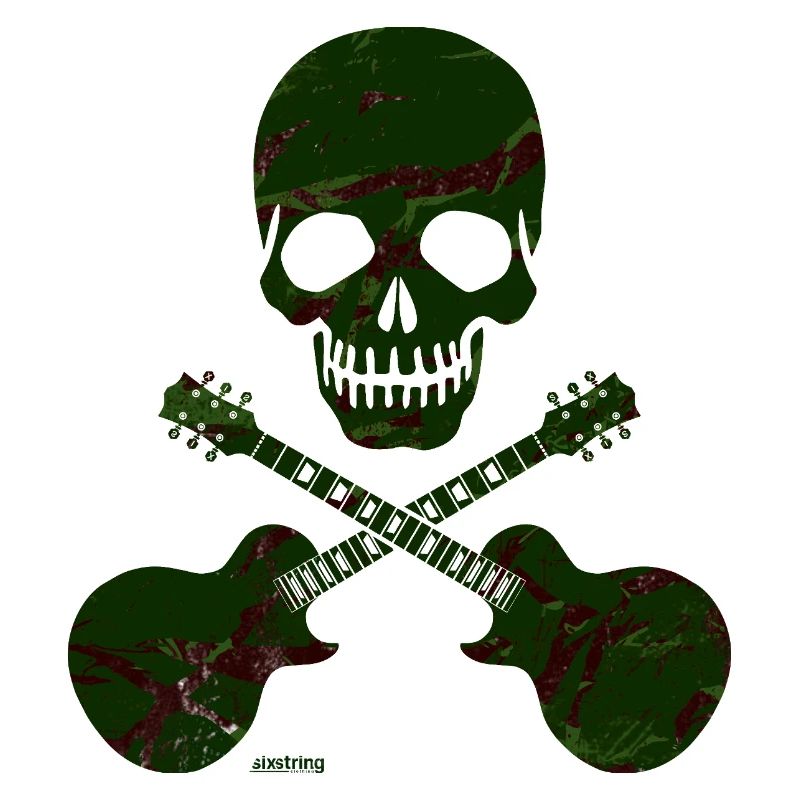 Skull & crossed Guitars