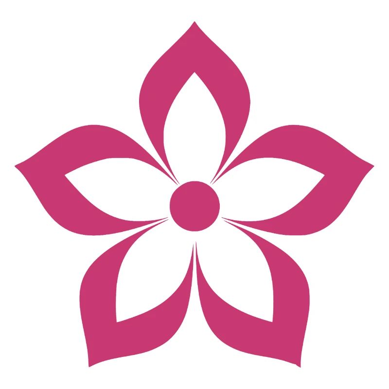 Blume magentafarben, pink