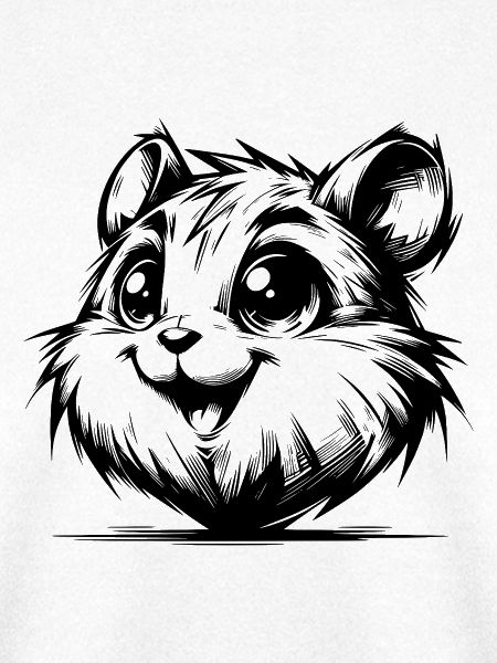Lustiges Hamsterlächeln Nager voller Lebensfreude