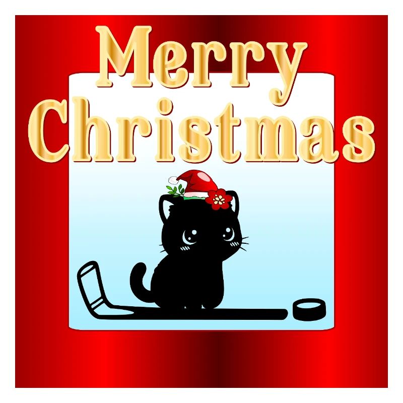 Weihnachts-Katzen-Hockey