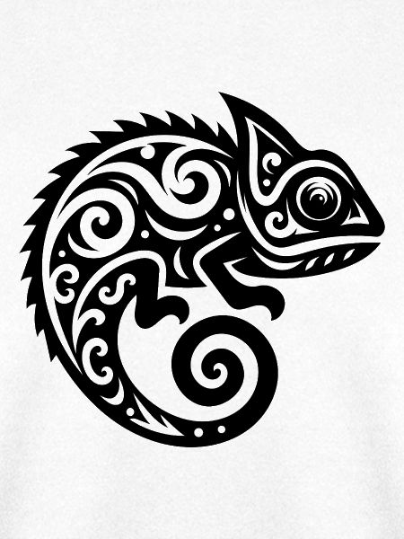 Süsse Chamäleon Tattoo Verkleidung