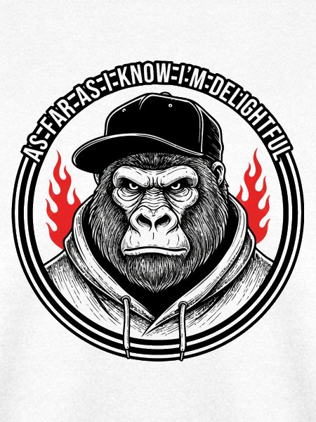 Gorilla Rebel Hoodie Flamme