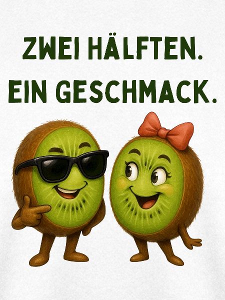 Zwei Hälften Ein Geschmack Kiwi
