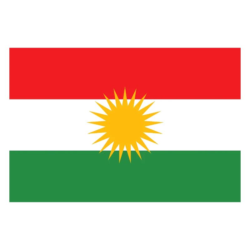 Drapeau du Kurdistan Étoile du Soleil