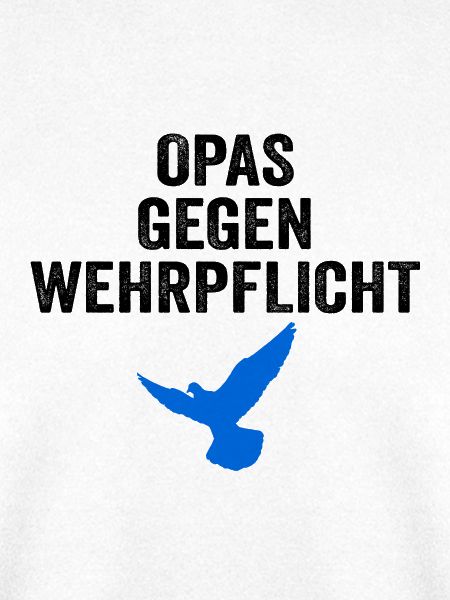 OPAS GEGEN WEHRPFLICHT mit Friedenstaube