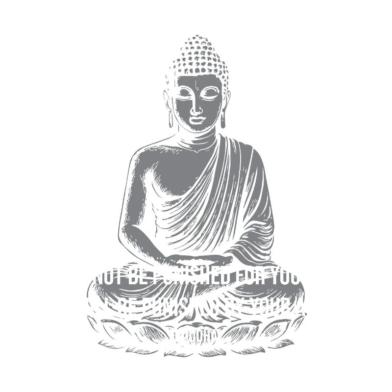 Buddha Calm Zitat-Tee