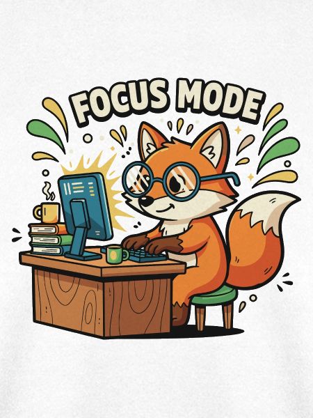 Fokusmodus Fuchs am Computer