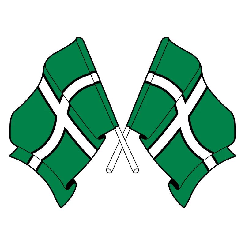 Drapeaux croisés du Devon