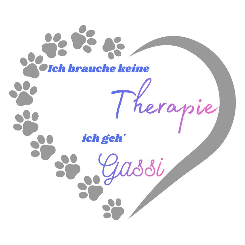Gassi statt Therapie Herzdesign