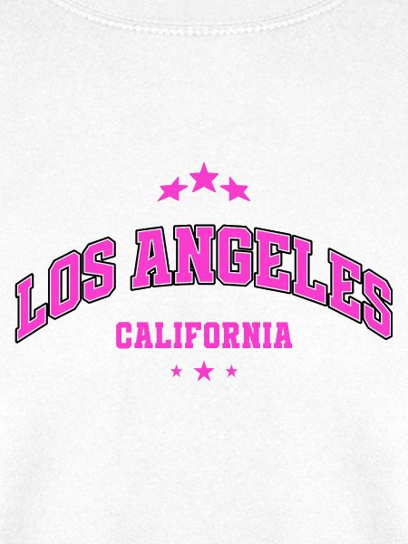 Los Angeles Neon Pink Schriftzug