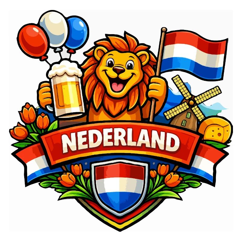 Logo joyeux de Holland