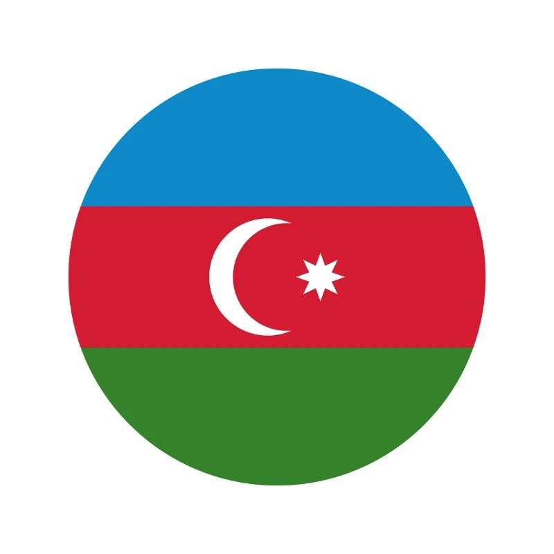 Aserbaidschanische Rundflagge