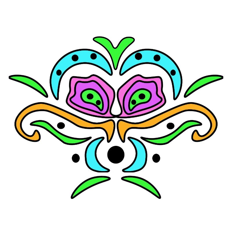 Farb-Mandala Maske