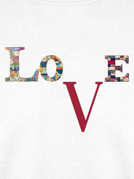 Liebe Patchwork-Typografie