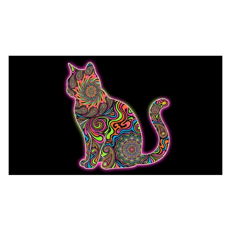 Psychedelische Katzenmuster