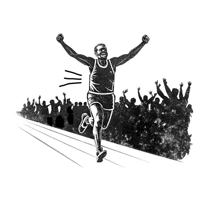 winning man Marathon