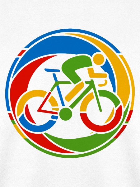 Buntes Fahrrad Rennrad Kunst Motiv