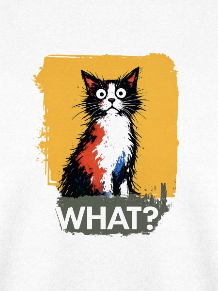 Bunte Katzenkunst mit WHAT