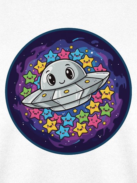 Kuscheliges UFO mit Sternenzauber