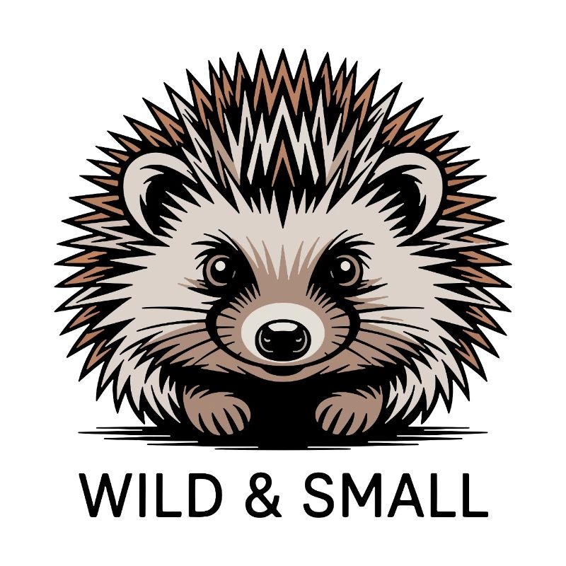 Wildes Igel Motiv