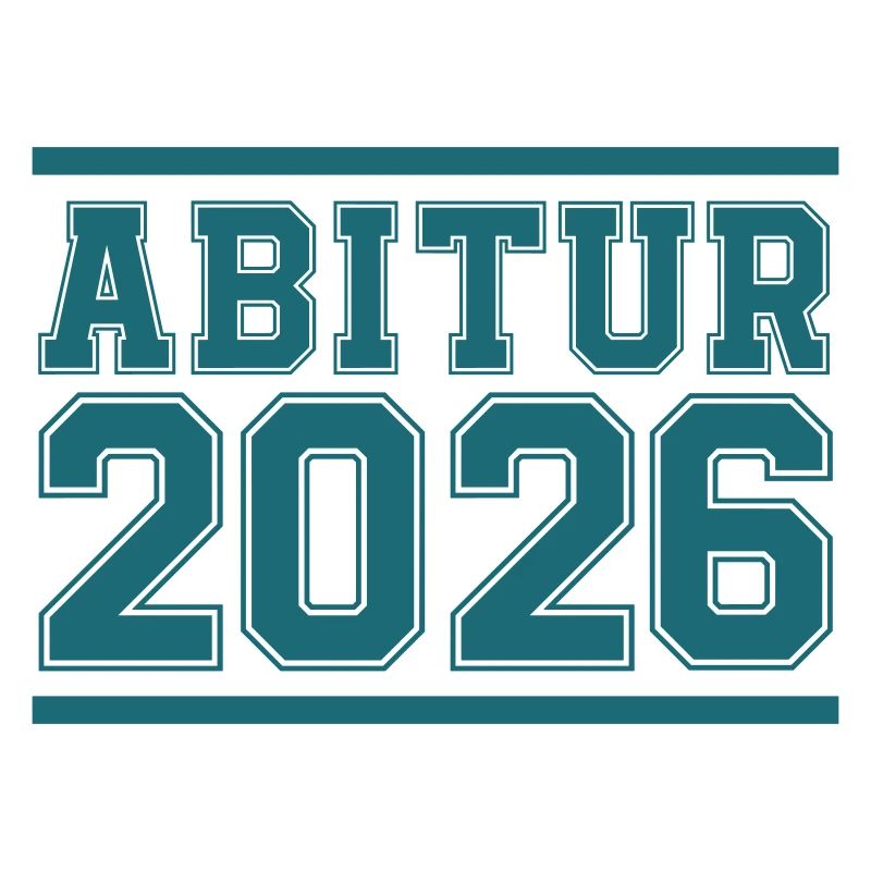 Abitur 2026 Blockschrift Logo