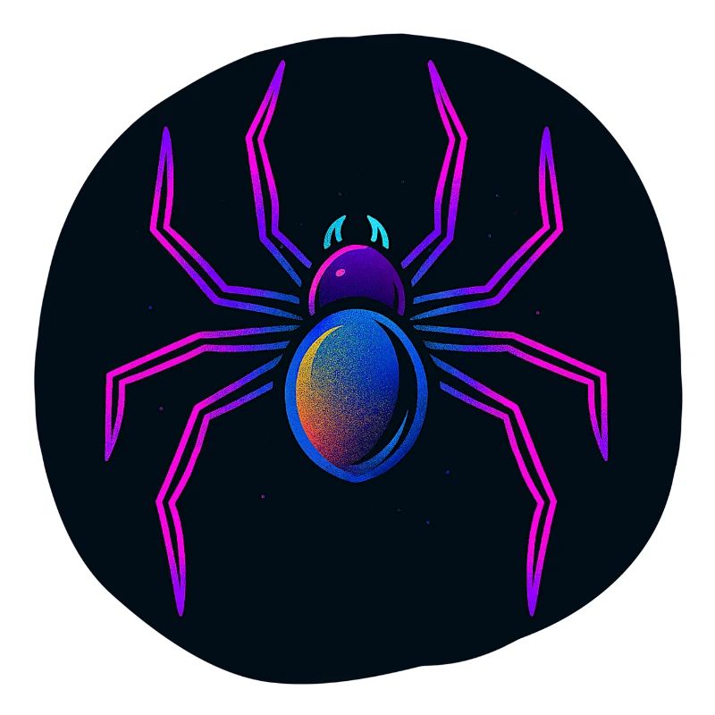 Araignée néon dans l’espace